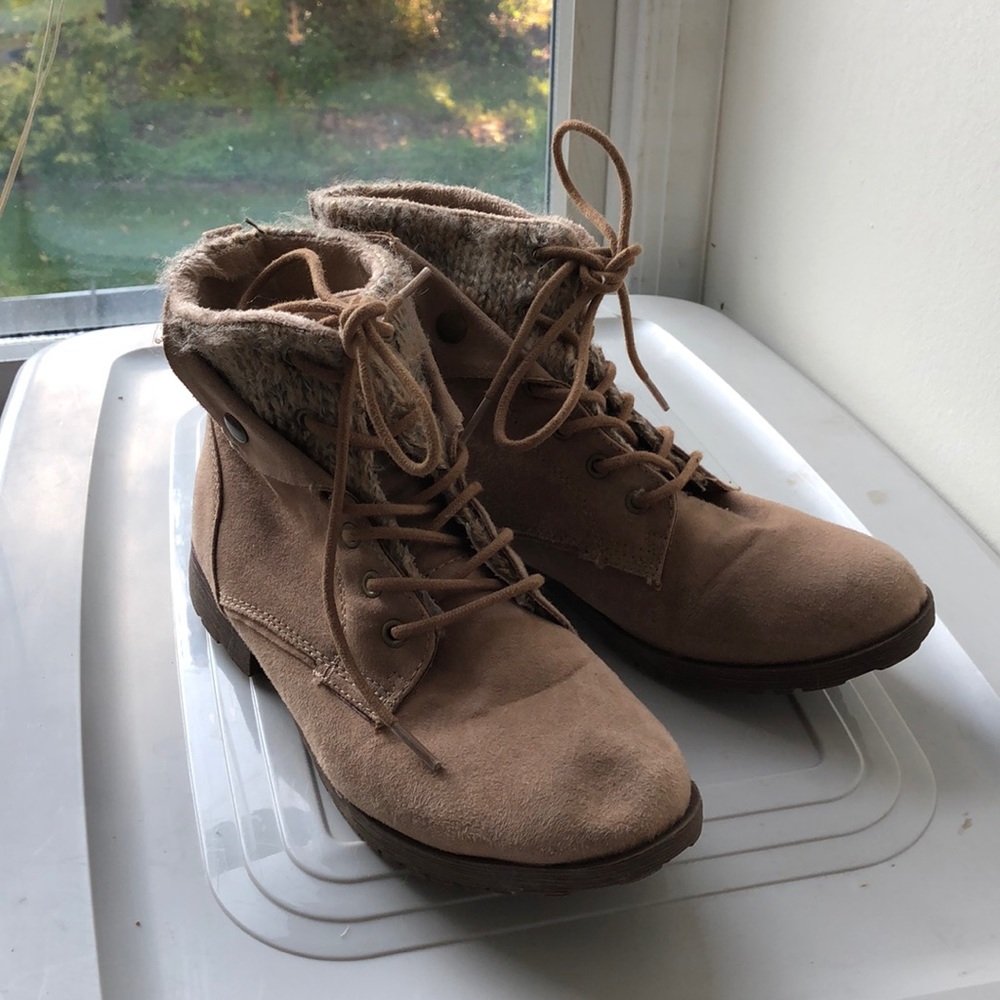 Rock & Candy, US WOMENS 7.5, Tan Suede